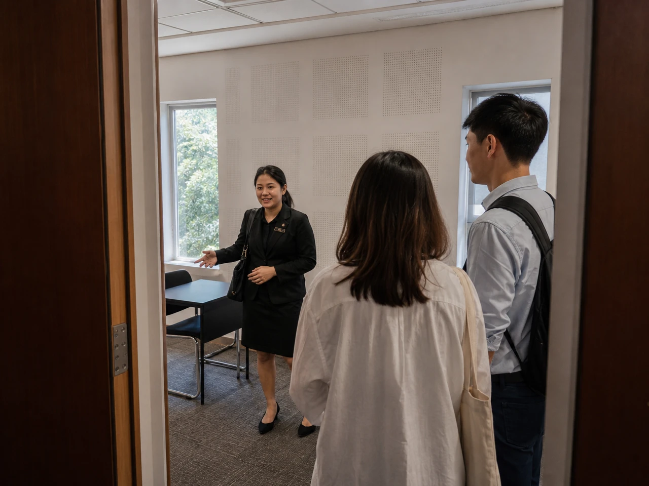 Visitors in the Cairnhill teaching room.